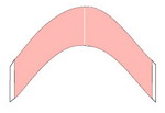 AA: Contour Strips Hairpiece Tape Sensi-Tack (Red Liner Clear)